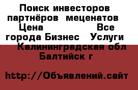 Поиск инвесторов, партнёров, меценатов › Цена ­ 2 000 000 - Все города Бизнес » Услуги   . Калининградская обл.,Балтийск г.